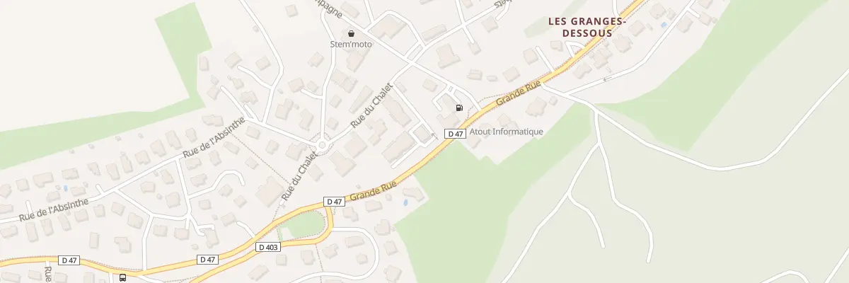 Plan du 1A Rue du Chalet à Granges-Narboz