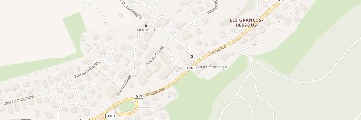 Plan du Clos aux Veaux à Granges-Narboz