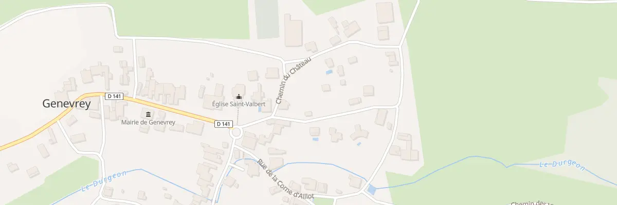 Plan du 3 Che Bouton à Genevrey