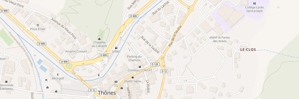 Plan du 23 Rue de la Saulne à Thônes