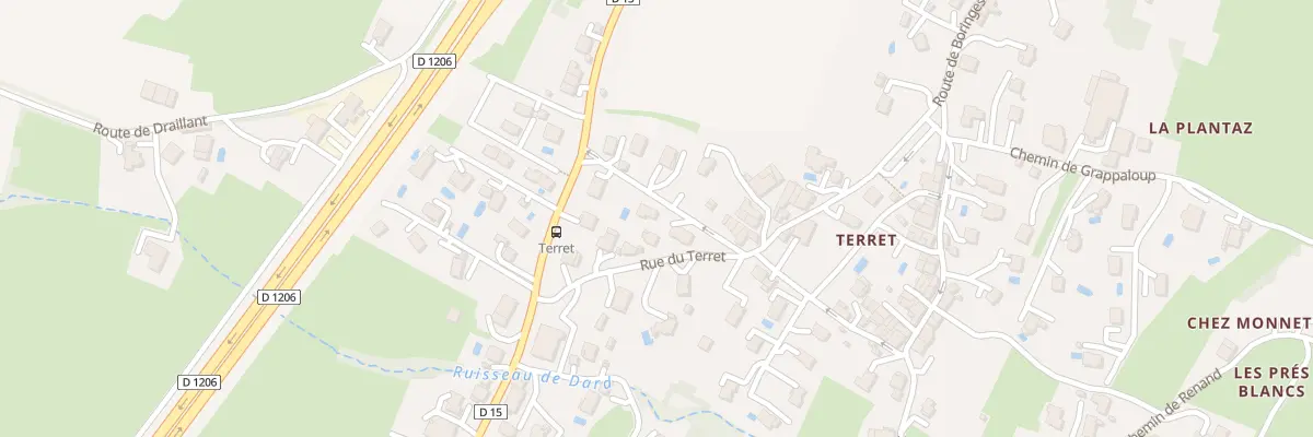 Plan du 62 Rue de la Croix de Terret à Saint-Cergues