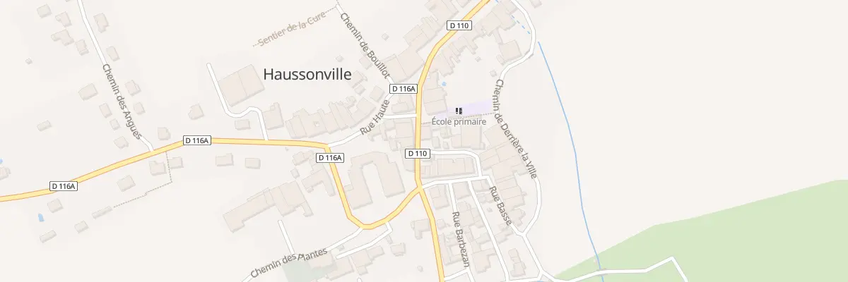 Plan du 20 Grande Rue à Haussonville