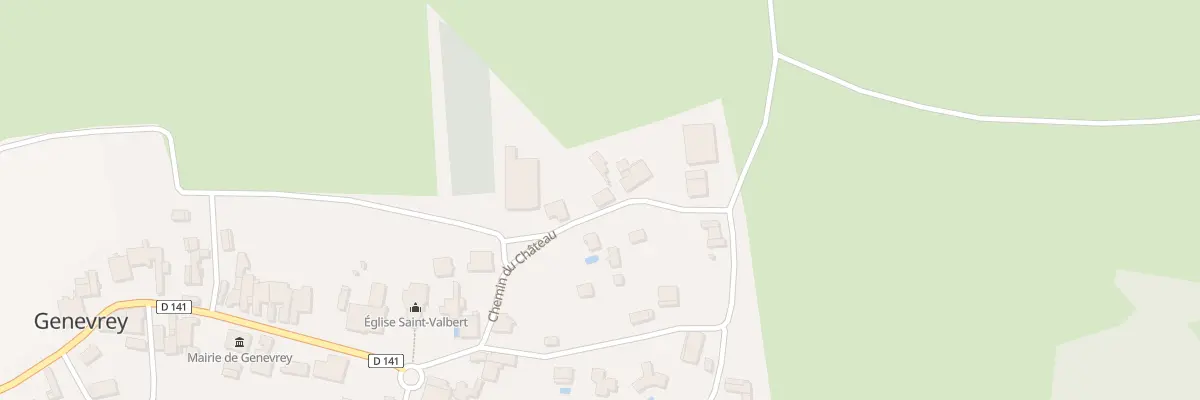 Plan du 7 Che du Château à Genevrey
