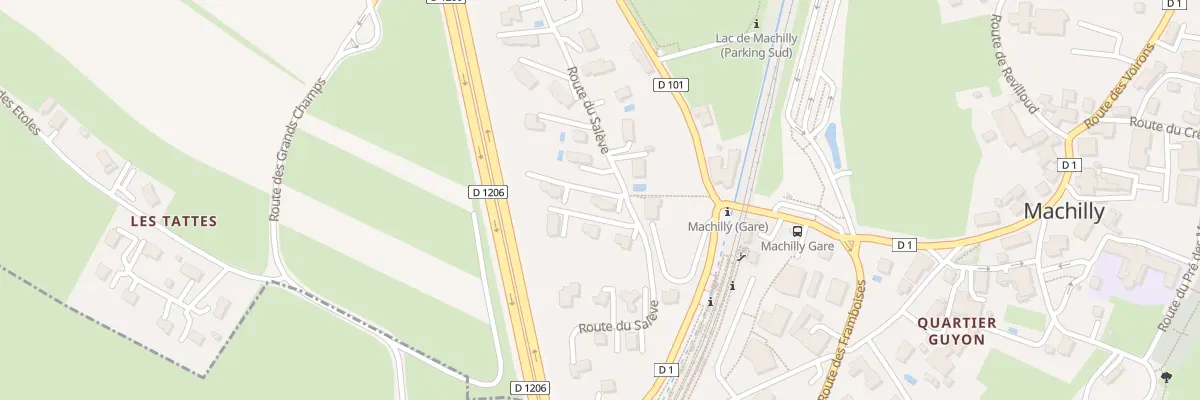 Plan du 280 Rte du Salève à Machilly