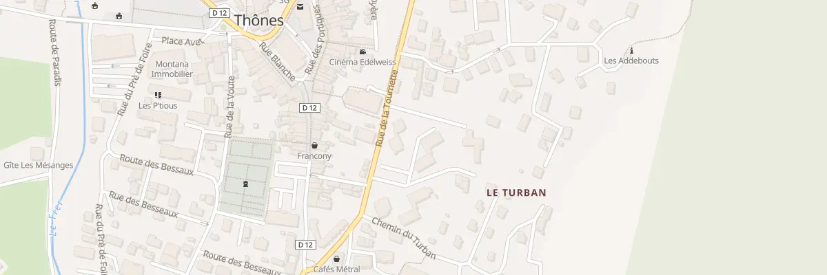 Plan du 15 Rue de la Tournette à Thônes