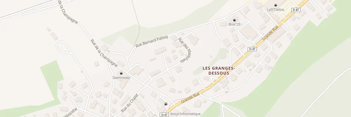 Plan du 5 Rue des Marechets à Granges-Narboz