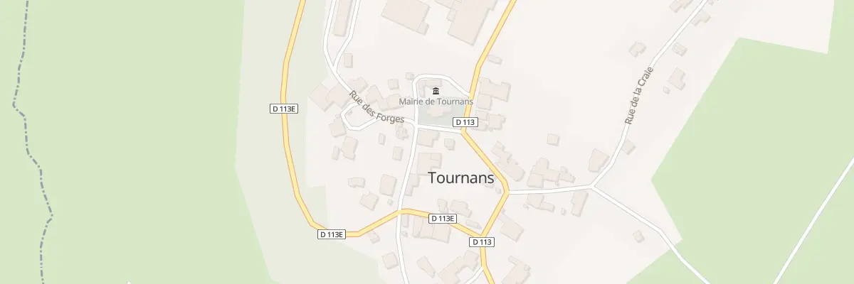 Plan du 6 Rue de l’Eglise à Tournans