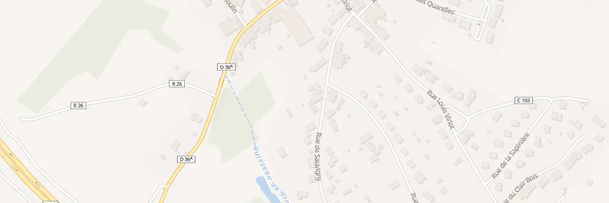 Plan du 10 Rue de Sauvigny à Vincey