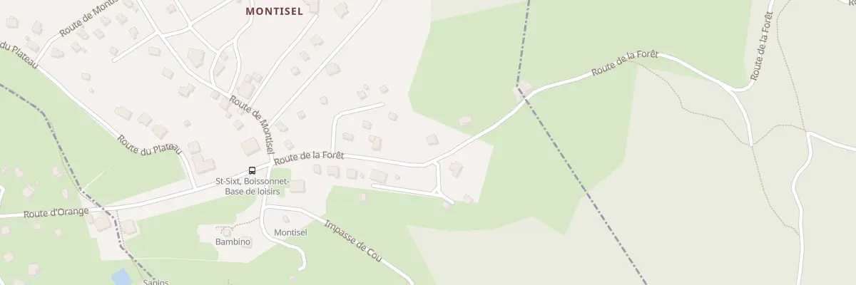 Plan du 215 Rte de la Forêt à Saint-Sixt