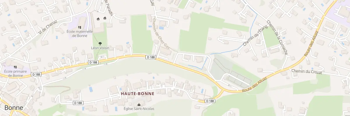 Plan du 575 Rte des Alluaz à Bonne
