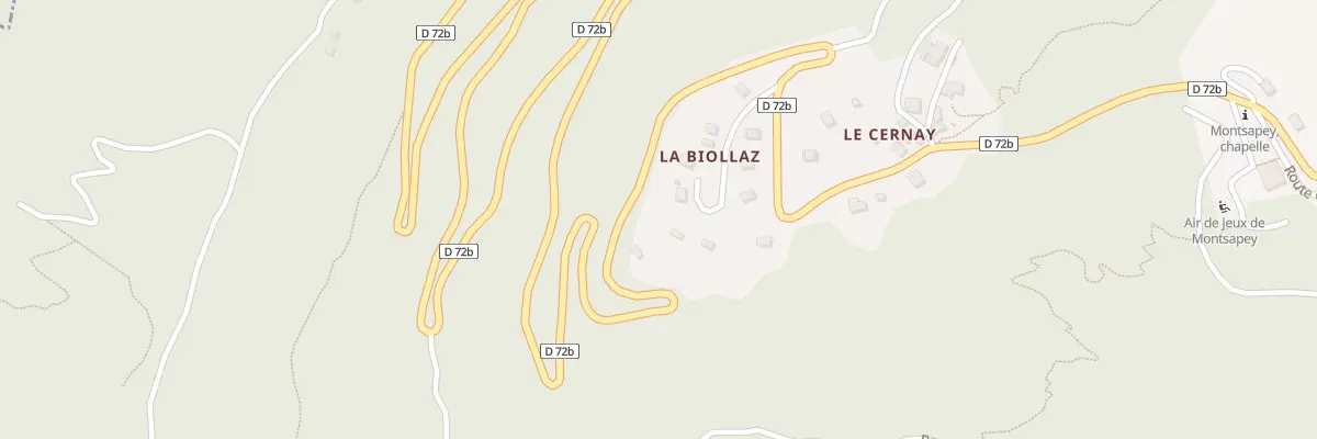Plan du 5141 La Biollaz à Montsapey