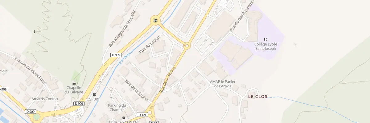Plan du 28 Rue de la Saulne à Thônes