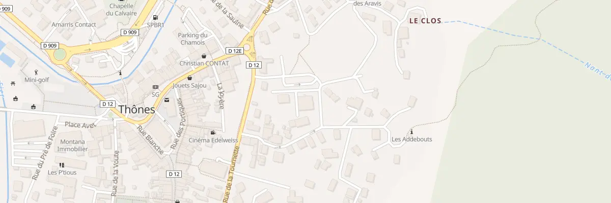 Plan du 1 Rue du Capricorne à Thônes