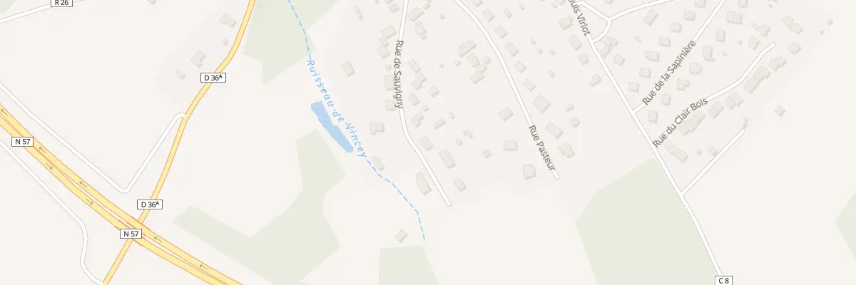Plan du 15 Rue de Sauvigny à Vincey
