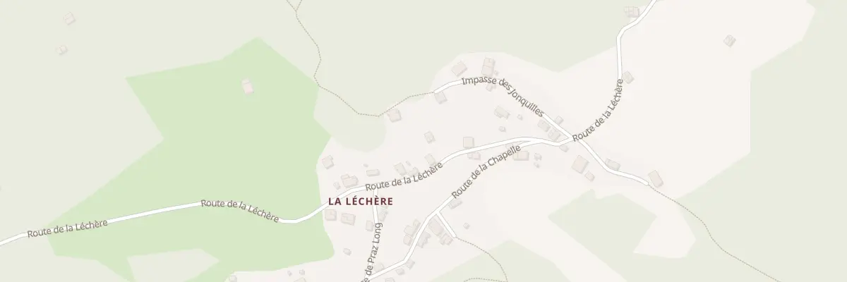 Plan du 5085 La Lechere à Bonvillard