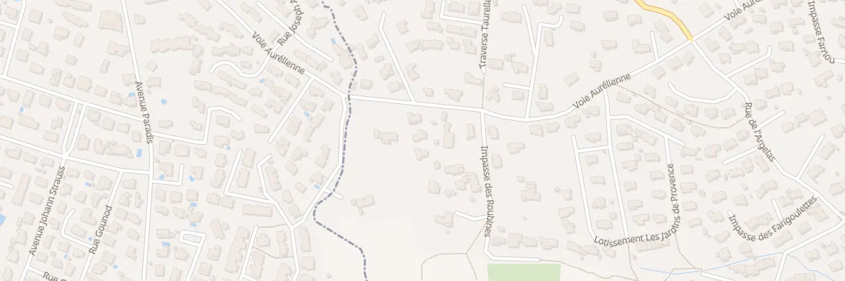 Plan du 881X Voie Aurélienne au Cannet-des-Maures