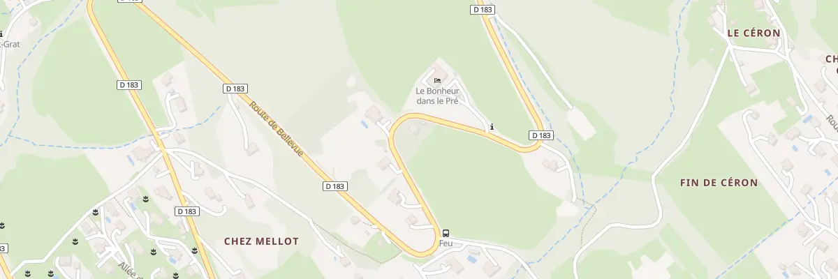 Plan du 1956 Rte de Bellevue à Lucinges