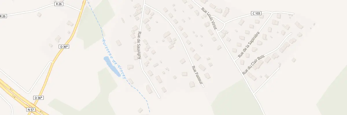 Plan du 13B Rue de Sauvigny à Vincey