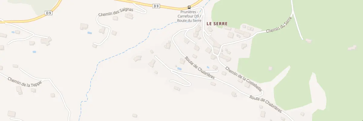 Plan du 5233 Sous le Serre à Prunières