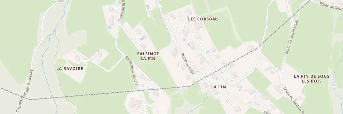 Plan du 1048 Rte de Milly à Lucinges
