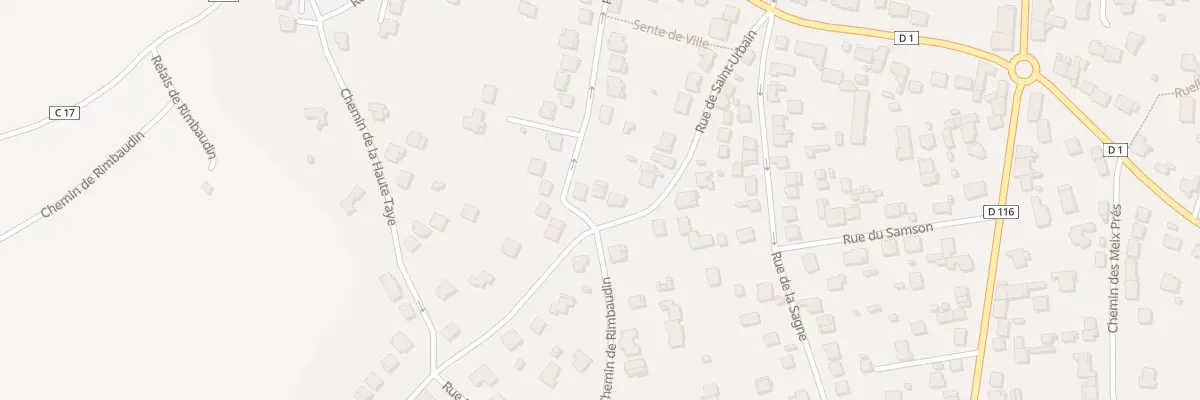 Plan du 219 Rue de Saint Urbain à Rosières-aux-Salines