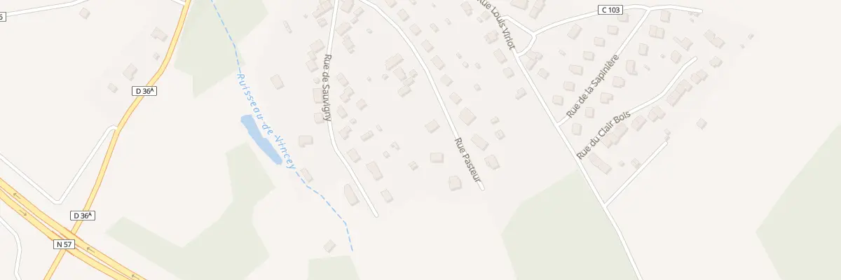 Plan du 4 Rue Pasteur à Vincey
