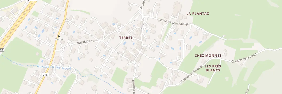 Plan du 460 Rue du Terret à Saint-Cergues