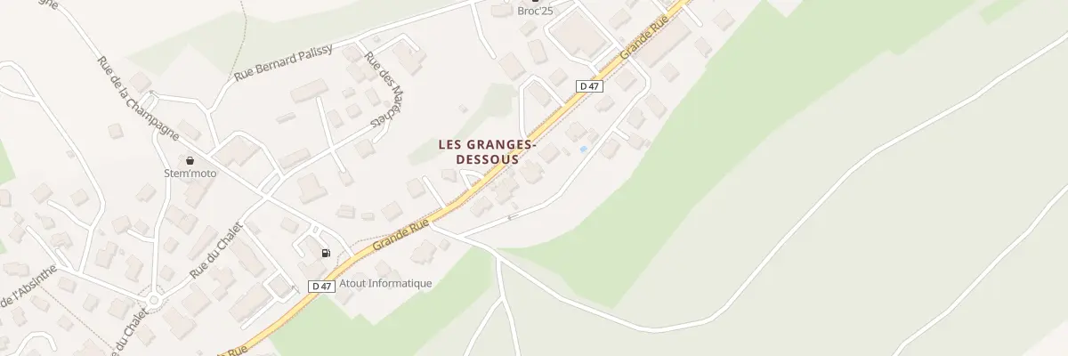 Plan du 17 Grande Rue à Granges-Narboz
