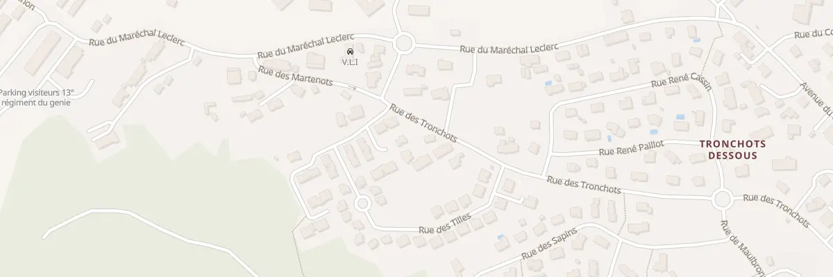Plan du 9 Rue des Tronchots à Valdahon