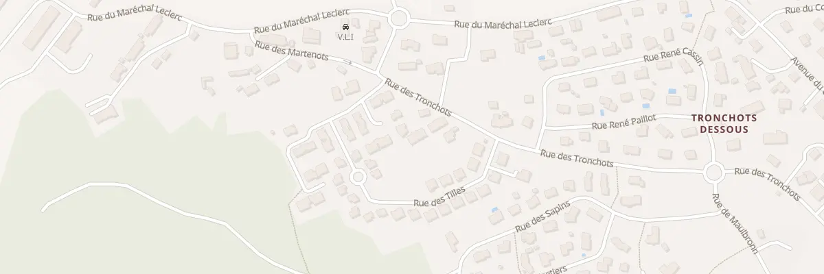 Plan du 7T Rue des Tronchots à Valdahon