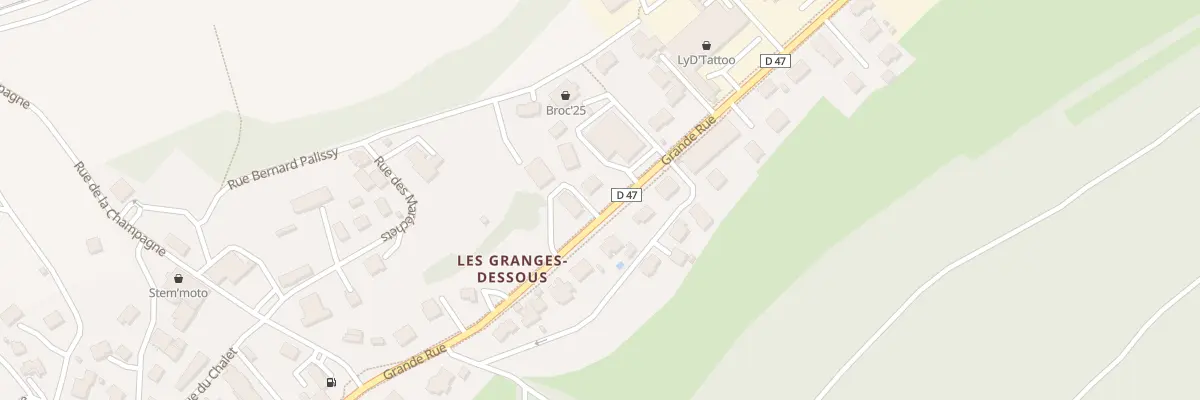 Plan du 14 Grande Rue à Granges-Narboz