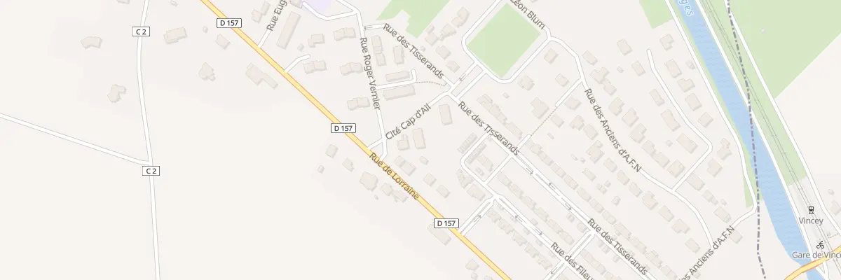 Plan du 3 Cité Cap d’Ail à Vincey