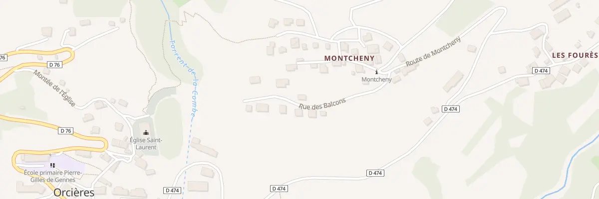 Plan du 5654 Le Bignottes à Orcières
