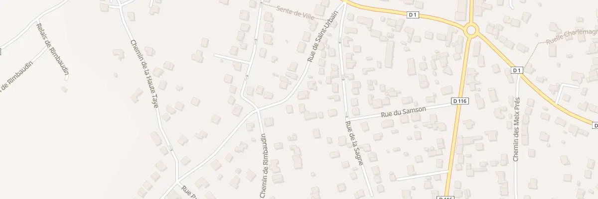 Plan du 166 Rue de Saint Urbain à Rosières-aux-Salines