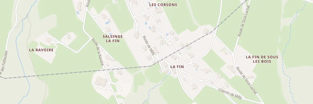 Plan du 1159 Rte de Milly à Lucinges