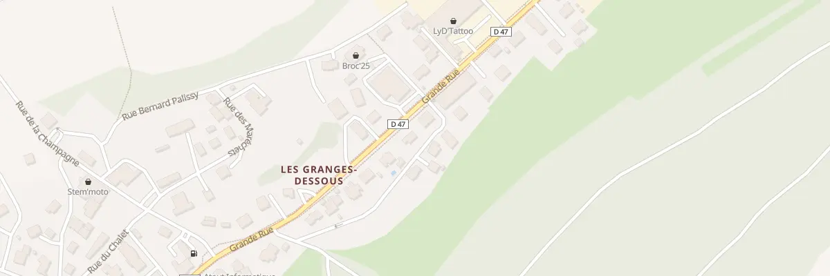 Plan du 11 Grande Rue à Granges-Narboz