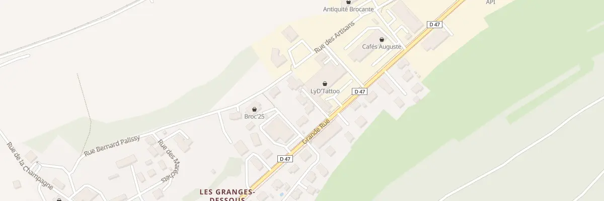 Plan du 8B Grande Rue à Granges-Narboz