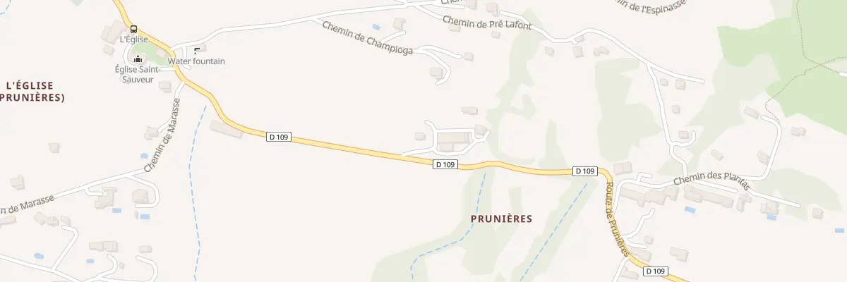 Plan du 54 Rte de Prunières à Prunières