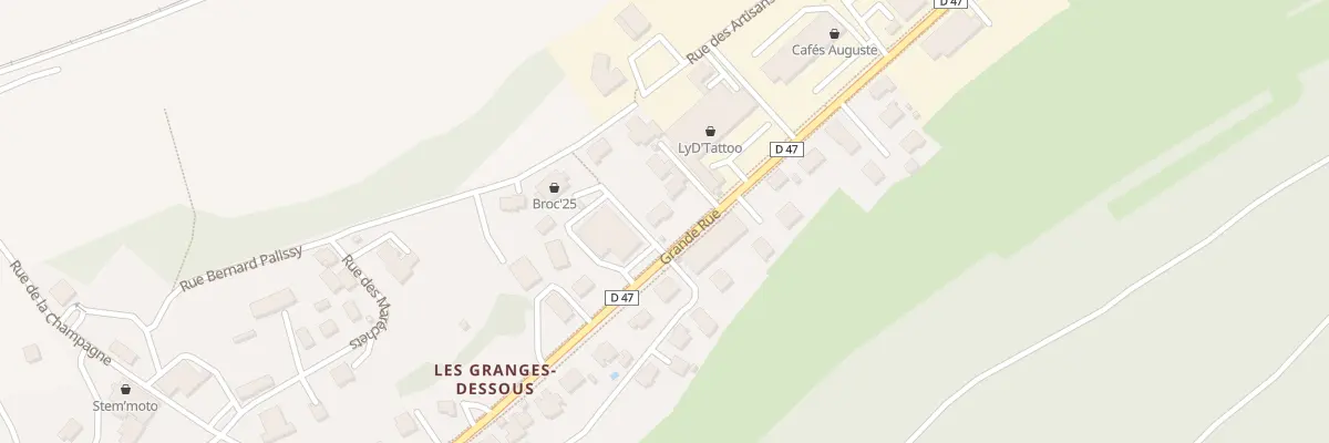 Plan du 10 Grande Rue à Granges-Narboz