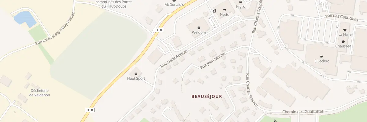 Plan du 17 Rue Lucie Aubrac à Valdahon