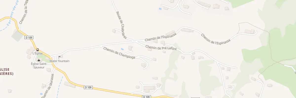 Plan du 5329F Che de Pré Lafont à Prunières