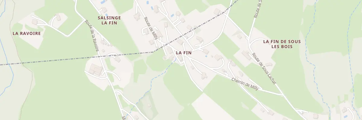 Plan du 295 Che de Milly à Bonne