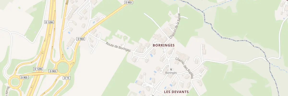 Plan du 552 Rte de Boringes à Saint-Cergues