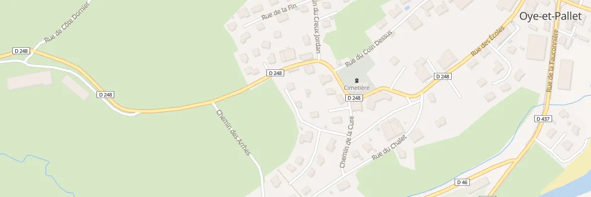 Plan du 4 Rue sur le Bief à Oye-et-Pallet