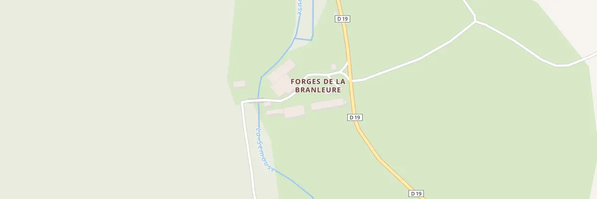Plan du 21 Forges de la Branleure à Aillevillers-et-Lyaumont