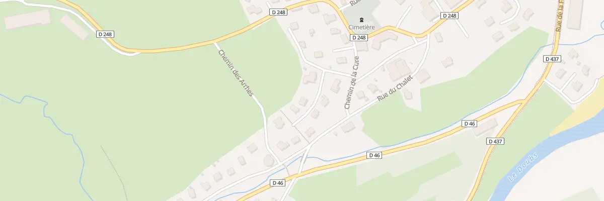 Plan du 8 Rue sur le Bief à Oye-et-Pallet