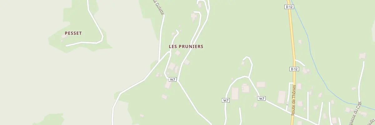 Plan du 52 Che des Granges à Serraval