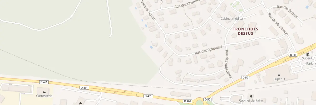 Plan du 15 Rue des Eglantiers à Valdahon