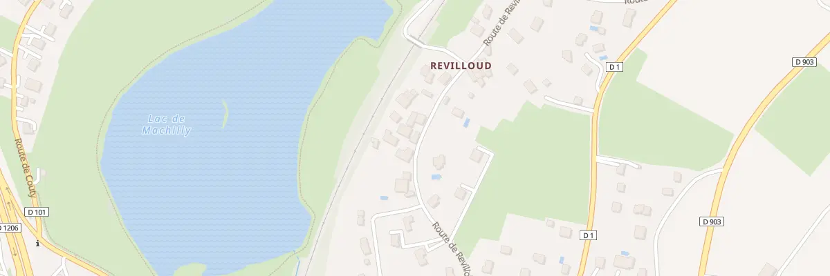 Plan du 428 Rte de Revilloud à Machilly