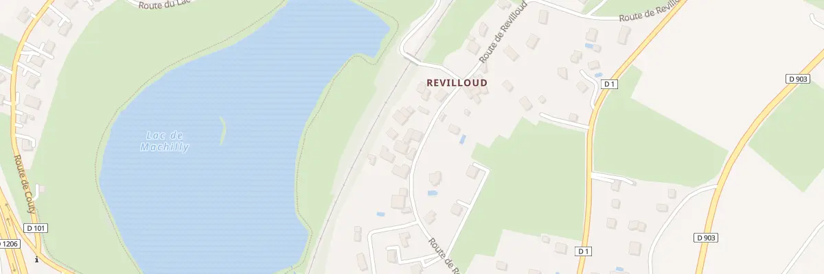 Plan du 442 Rte de Revilloud à Machilly